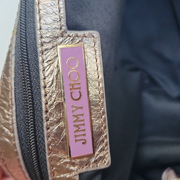 Jimmy Choo Large Metallic Shoulder / Hobo Bag - Picture 12 of 17